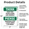 Signmission Safety Culture Sign, 7 in Width, Aluminum, Rectangle, Bilingual OS-2PACK-TS-A-710-L-11839 - alternate 5